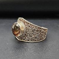 Designer Silver Jewellery [bangle Or Bracelet] With [smoky Topaz Stone]