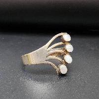 Designer Silver Jewellery [bangle Or Bracelet] With [rainbow Moonstone]