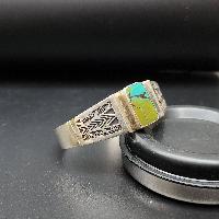 Designer Silver Jewellery [bangle Or Bracelet] With [turquoise Stone]