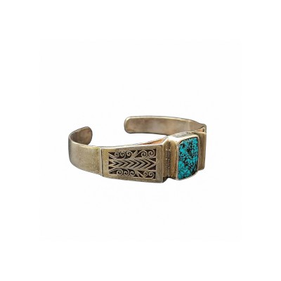 Designer Silver Jewellery [bangle Or Bracelet] With [turquoise Stone]