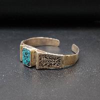 Designer Silver Jewellery [bangle Or Bracelet] With [turquoise Stone]