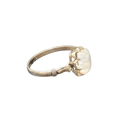 Designer Silver Jewellery [bangle Or Bracelet] With [rainbow Moonstone]