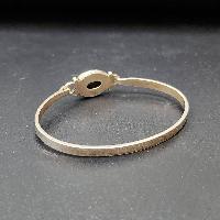 Designer Silver Jewellery [bangle Or Bracelet] With [garnet Stone]