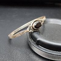 Designer Silver Jewellery [bangle Or Bracelet] With [garnet Stone]
