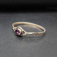 Designer Silver Jewellery [bangle Or Bracelet] With [amethyst Stone]