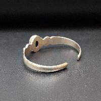 Designer Silver Jewellery [bangle Or Bracelet] With [garnet Stone]