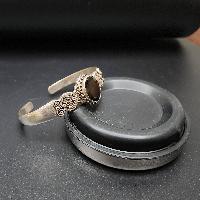 Designer Silver Jewellery [bangle Or Bracelet] With [garnet Stone]