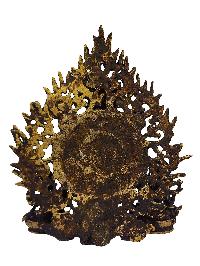 Buddhist Statue Of Vishnu With Lakshmi And Ganesh, [antique Finishing]