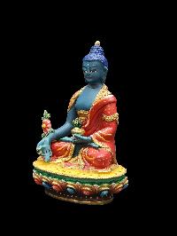 Buddhist Miniature Statue Of Medicine [high Quality], [traditional Color Finishing]