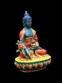 Buddhist Miniature Statue Of Medicine [high Quality], [traditional Color Finishing]