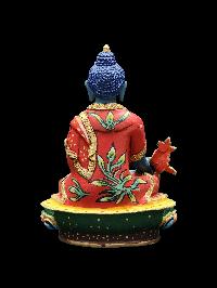 Buddhist Miniature Statue Of Medicine [high Quality], [traditional Color Finishing]