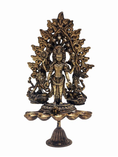 [unique], Statue Of Panas, Oil Lamp, Sukunda, Panas, [antique Finishing]