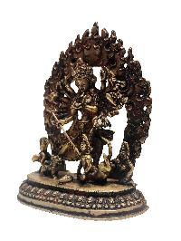 Durga, Bhagawati, [unique], Buddhist Handmade Statue Of Kali, [antique Finishing]