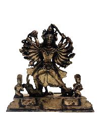Durga, Bhagawati, [unique], Buddhist Handmade Statue Of Kali, [antique Finishing]