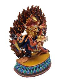 [best Price], Buddhist Handmade Statue Of Hayagriva, [face Painted, Traditional Color Finishing], [last Piece]