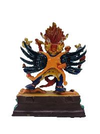 [best Price], Buddhist Handmade Statue Of Hayagriva, [face Painted, Traditional Color Finishing], [last Piece]