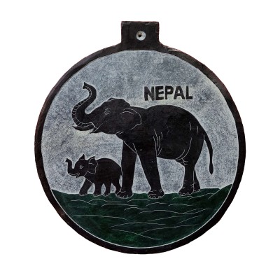 Elephants Carved In Stone, [slate]