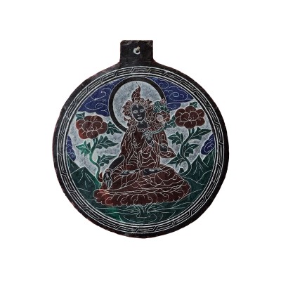 White Tara Carved In Stone, [slate]