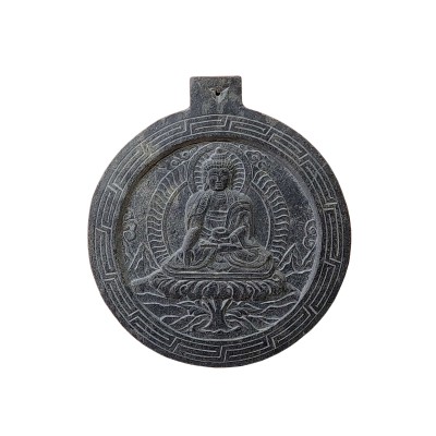 Shakyamuni Buddha Carved In Stone, [slate], [3d]