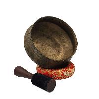 Buddhist Hand Beaten Singing Bowl, [antique], [select Accessories]