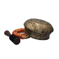 Buddhist Hand Beaten Singing Bowl, [antique], [select Accessories]