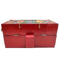 Buddhist Handmade Wooden Traveling Altar [chesum] Box, [foldable], With Pancha Buddha