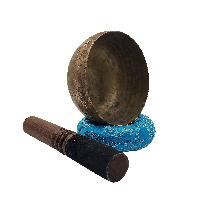 Singing Bowl Thadobati, Buddhist Hand Beaten Bowls, Hand Carved, Antique, [select Accessories]