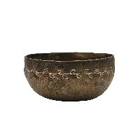 Singing Bowl Thadobati, Buddhist Hand Beaten Bowls, Hand Carved, Antique, [select Accessories]