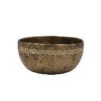 Buddhist Hand Beaten [thadobati,] Singing Bowl, Hand Carved, Antique, [select Accessories]