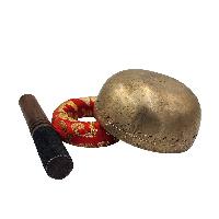 Buddhist Hand Beaten [thadobati,] Singing Bowl, Hand Carved, Antique, [select Accessories]