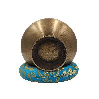 Buddhist Hand Beaten Stand Naga Singing Bowl, Antique, [select Accessories]