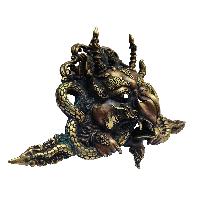 Garuda Metal Mask, Buddhist Handmade Ritual Mask, Antique Finishing