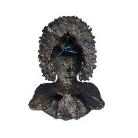 Buddha Metal Mask, Buddhist Handmade Ritual Mask, Antique Finishing