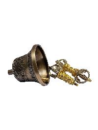 [dehradun] Bell And Dorje [vajra], Bronze, [high Quality], Antique Finishing