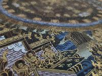 [old Stock], Mandala Thangka, Buddhist Handmade Thangka, Hand Painted, Antique, Real Gold