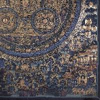 [old Stock], Mandala Thangka, Buddhist Handmade Thangka, Hand Painted, Antique, Real Gold