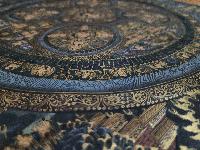 [old Stock], Mandala Thangka, Buddhist Handmade Thangka, Hand Painted, Antique, Real Gold