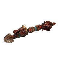 Kartika Crystal: Buddhist Ritual Item, [real Silver], High Quality, [siku Design, Stone Setting]