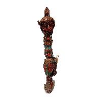 Kartika Crystal: Buddhist Ritual Item, [real Silver], High Quality, [siku Design, Stone Setting]