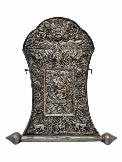Yellow Jambhala [kubera] Wall Hanging, Silver Plated, High Quality