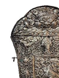 Yellow Jambhala [kubera] Wall Hanging, Silver Plated, High Quality