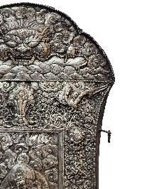 Yellow Jambhala [kubera] Wall Hanging, Silver Plated, High Quality