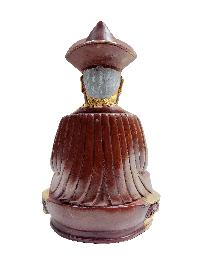 The 4th Zhabdrung Rinpoche Statue, Buddhist Handmade Statue, [partly Gold Plated], [face Painted]