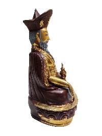 The 4th Zhabdrung Rinpoche Statue, Buddhist Handmade Statue, [partly Gold Plated], [face Painted]