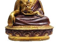 The 4th Zhabdrung Rinpoche Statue, Buddhist Handmade Statue, [partly Gold Plated], [face Painted]