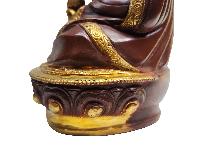 The 4th Zhabdrung Rinpoche Statue, Buddhist Handmade Statue, [partly Gold Plated], [face Painted]