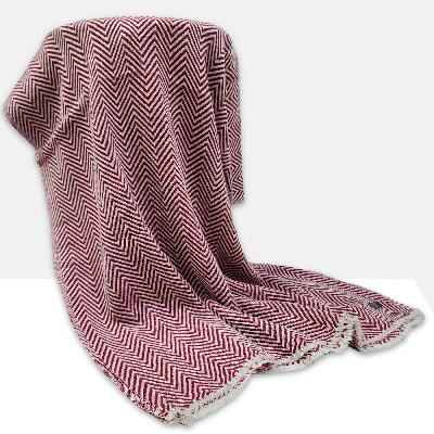 Pashmina Shawl, Thick Nepali Pashmina Shawl, Eight-ply Wool, Color [dark Red]