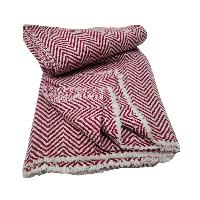 Pashmina Shawl, Thick Nepali Pashmina Shawl, Eight-ply Wool, Color [dark Red]