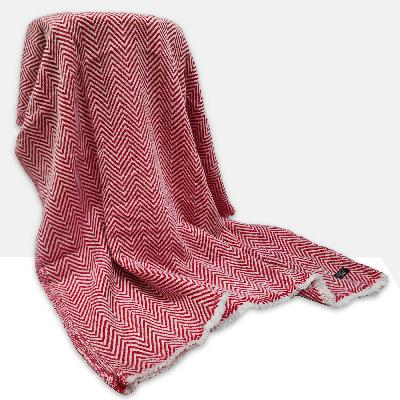 Pashmina Shawl, Thick Nepali Pashmina Shawl, Eight-ply Wool, Color [red]