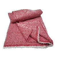 Pashmina Shawl, Thick Nepali Pashmina Shawl, Eight-ply Wool, Color [red]